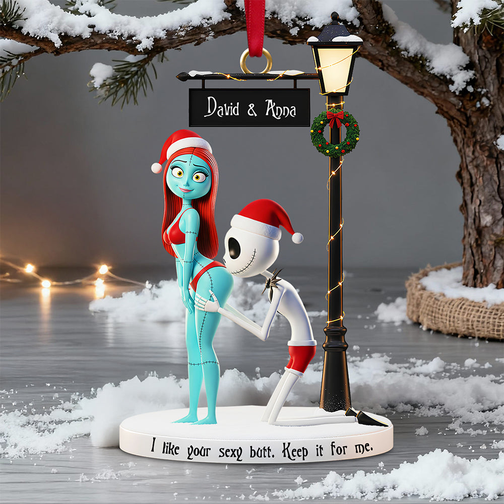 Naughty Lover Acrylic Ornament - Personalized Gift For Couples 05OHDT061125