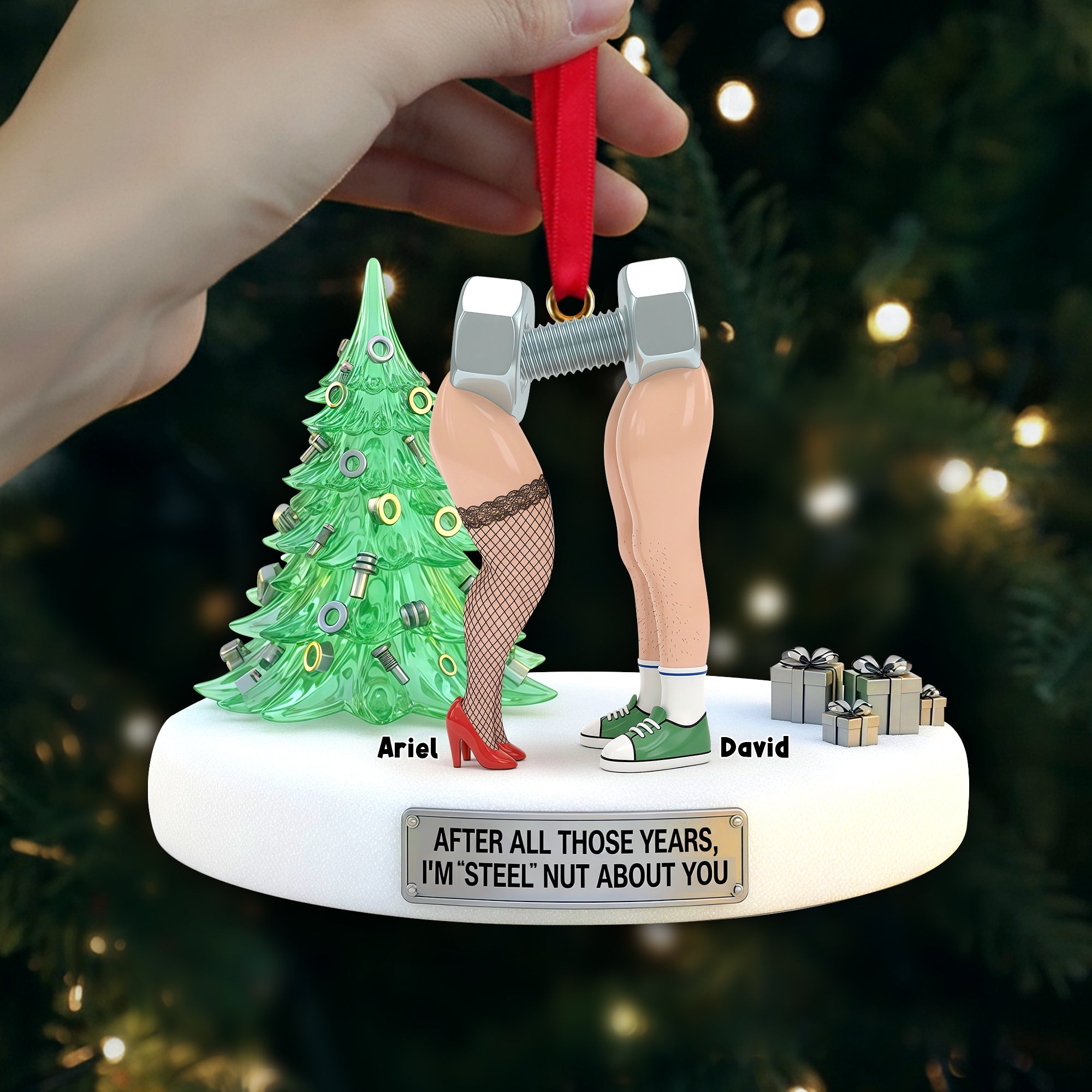 Naughty Nut and Screw Couple Ornament - Personalized Gifts For Couples 01OHLU101125