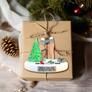 Alternative view of Naughty Nut and Screw Couple Ornament - Personalized Gifts For Couples 01OHLU101125