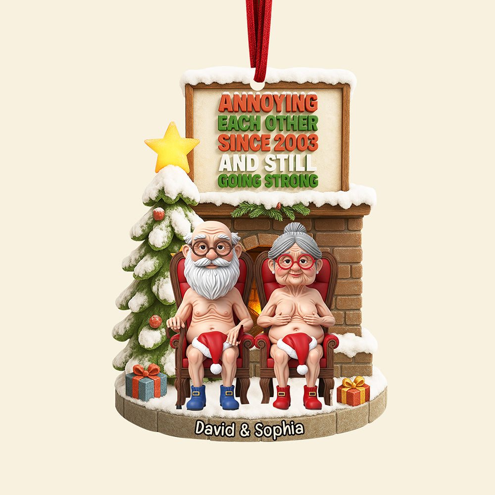 Naughty Old Couple Christmas Ornament - Personalized Gifts For Couple 01ohqn030925 - Image 4