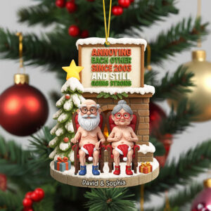 Naughty Old Couple Christmas Ornament - Personalized Gifts For Couple 01ohqn030925