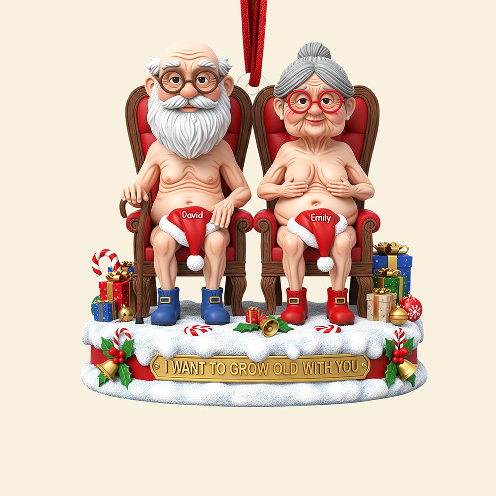 Naughty Old Couple Christmas Ornament - Personalized Gifts For Couple 03ohqn300825 - Image 4