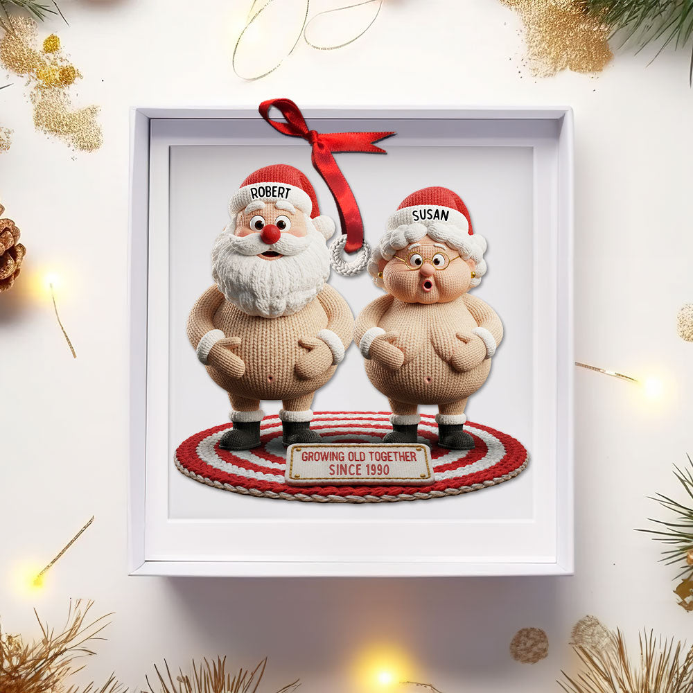 Alternative view of Naughty Old Couple Ornament - Personalized Gifts For Couple 02ohti091025