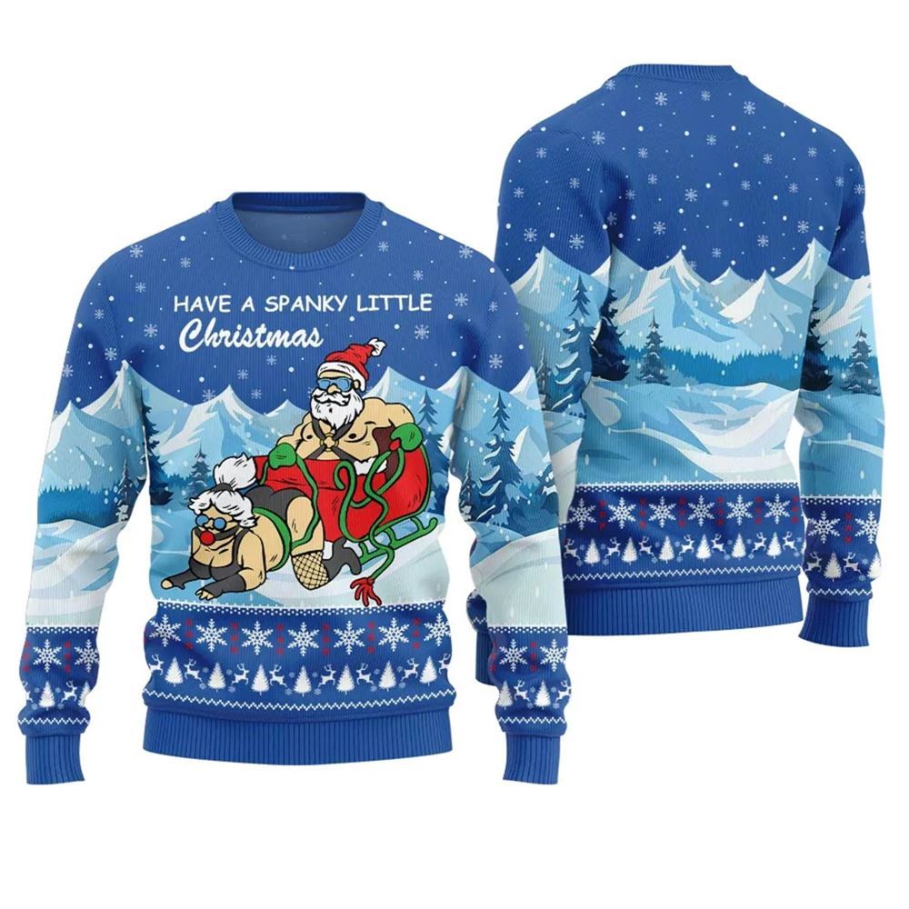 Naughty Santa Ugly Holiday Sweater - Grishko.com