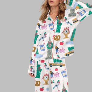 New York City Christmas Pajama Set For Women