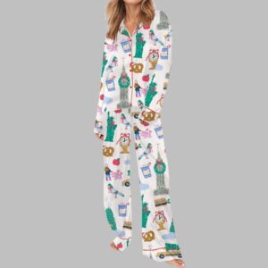 Alternative view of New York City Christmas Pajama Set For Women