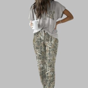 New York Street Camouflage Casual Pajama Set For Women