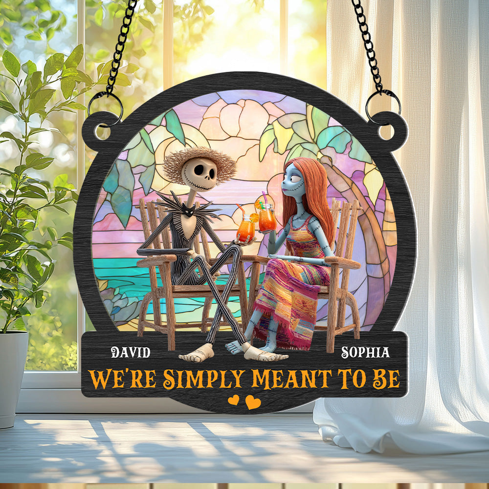 Nightmare Couple Suncatcher Ornament - Personalized Gifts For Couples 06TGTN280525