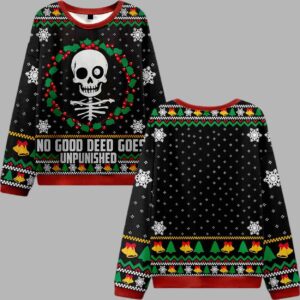 No Good Deed Ugly Christmas Sweater - gullprint.com
