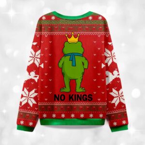 Alternative view of No Kings Protest Ugly Christmas Sweater