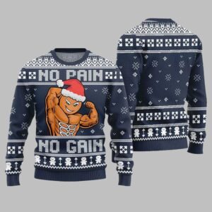 Alternative view of No Pain No Gain Ugly Sweater Christmas 2025 - Grishko.com