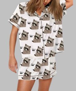 No Respectfully Raccoon Pajama Set