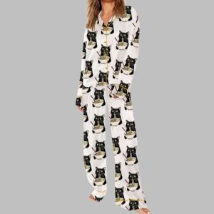 Alternative view of Noodle Cat Long Sleeve Pajama Set