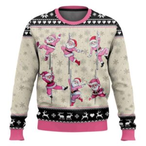 North Pole Dancer Santa Funny Ugly Christmas Sweater