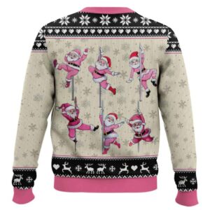 Alternative view of North Pole Dancer Santa Funny Ugly Christmas Sweater