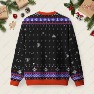 Alternative view of Not Flat Ugly Christmas Fuzzy Fleece Sweatshirt