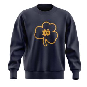 Alternative view of Notre Dame Coach Marcus Freeman CLOVER Sweatshirt