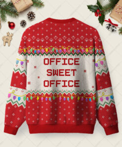 Alternative view of Office Sweet Office Ugly Christmas Fuzzy Fleece Sweatshirt