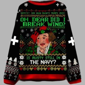 Alternative view of Oh Dear Did I Break Wind Ugly Christmas Sweater - gullprint.com
