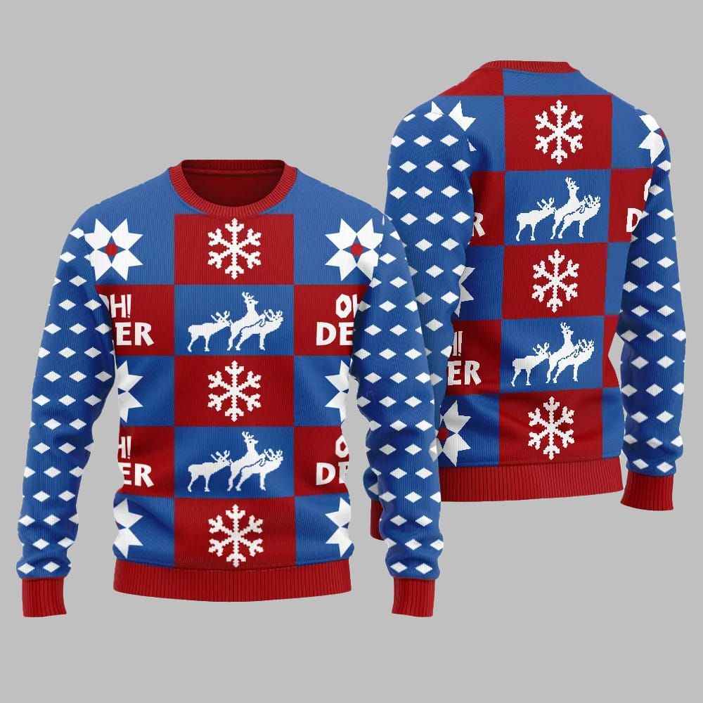 Oh Deer Ugly Sweater Christmas 2025 - Image 3