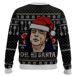 Alternative view of Oh Hi Santa Tommy Wiseau Ugly Christmas Sweater