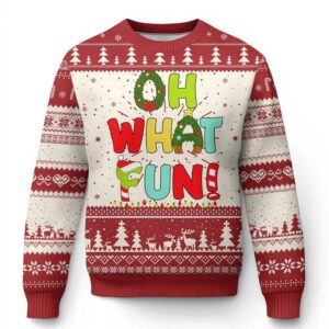 Oh What Fun Ugly Christmas Sweater - Grishko.com