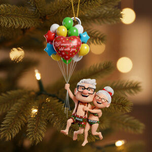 Old Couple Christmas Ornament, Personalized Gifts For Couple 01TGDT250925