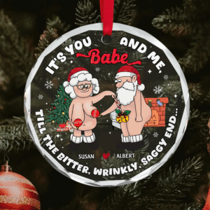 Old Couple Ornament - Naughty Couple - Personalized Gifts For Couple