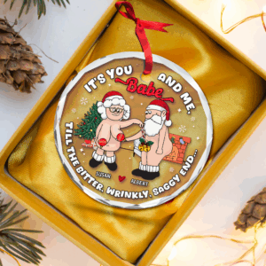 Alternative view of Old Couple Ornament - Naughty Couple - Personalized Gifts For Couple