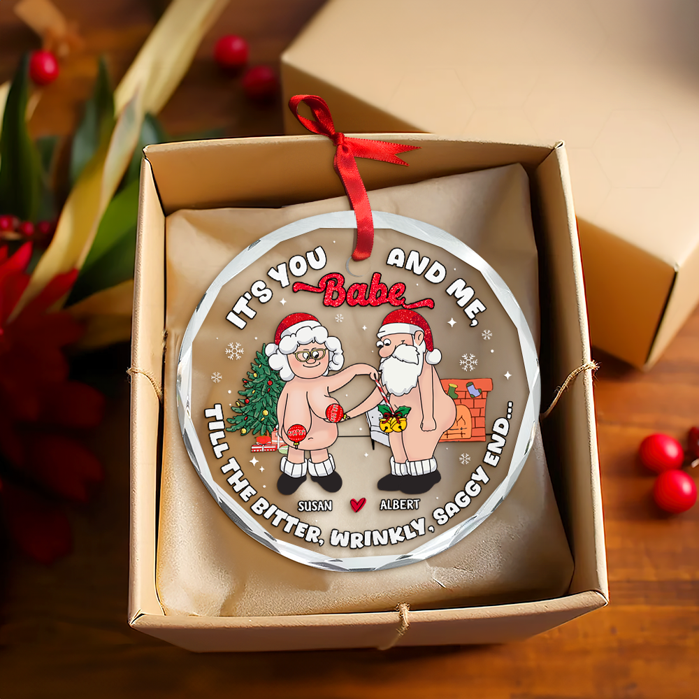 Old Couple Ornament - Naughty Couple - Personalized Gifts For Couple - Image 3