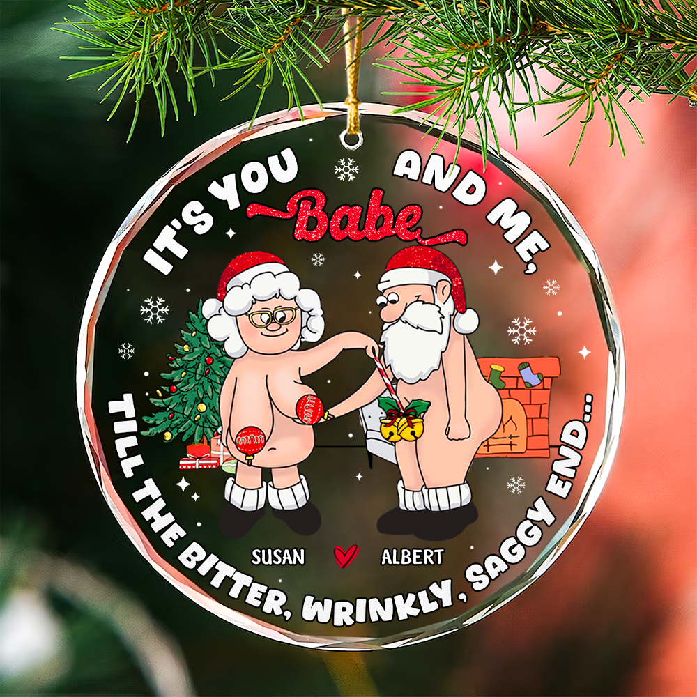 Old Couple Ornament - Naughty Couple - Personalized Gifts For Couple - Image 5