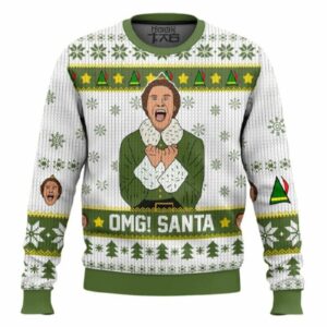 OMG Santa Buddy The Elf Ugly Christmas Sweater
