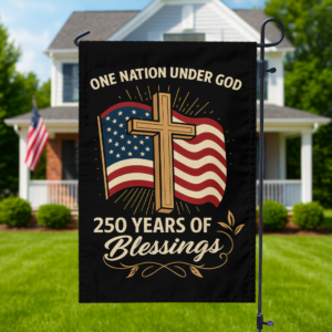 Alternative view of One Nation Under God America 250 Years Garden Flag TH10 894841