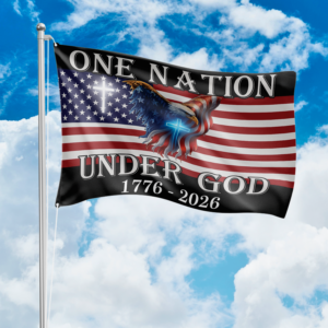 Alternative view of One Nation Under God American Eagle Garden Flag TH10 894843