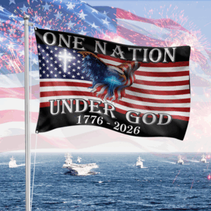 One Nation Under God American Eagle Garden Flag TH10 894843