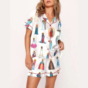 Alternative view of Our Lady of Guadalupe Catholic Home Pajama Set