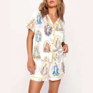 Alternative view of Our Lady Of Modern Christian Pajama Set