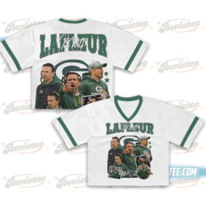 Matt LaFleur Croptop Mesh Football, Green Bay Croptop Mesh Football