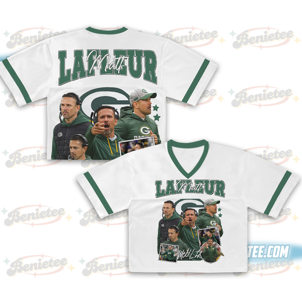 Matt LaFleur Croptop Mesh Football, Green Bay Croptop Mesh Football