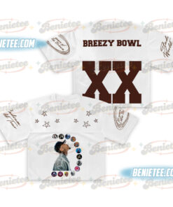 Chris Brown Croptop Mesh Football, Breezy Bowl Tour 2025 Croptop Mesh Football