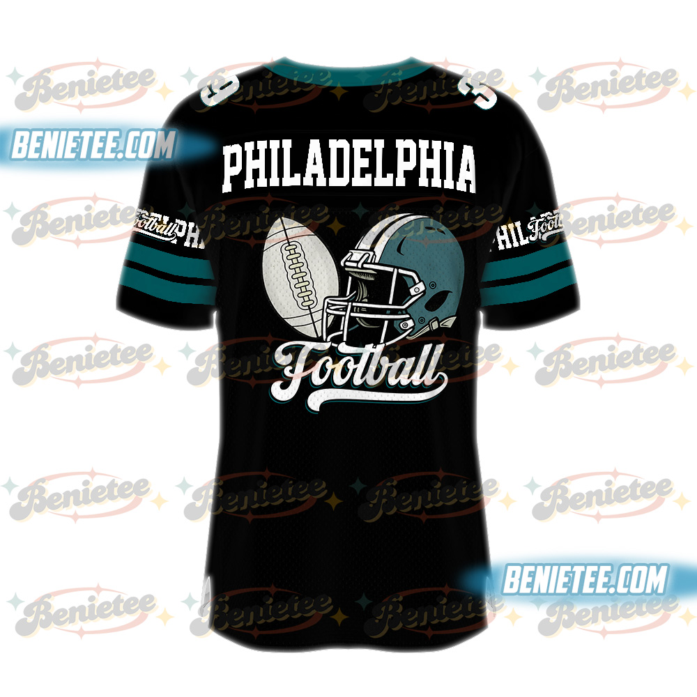 Philadelphia Football Jersey, Retro Philadelphia Game Day Football Jersey - Image 3