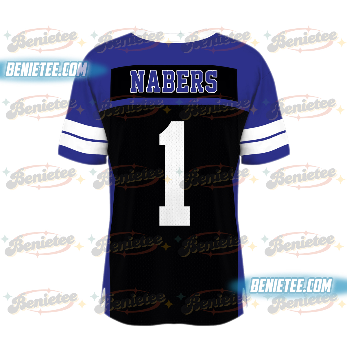Malik Nabers Night Night Football Shirt, New York Football Throwback Football Shirt - Image 3