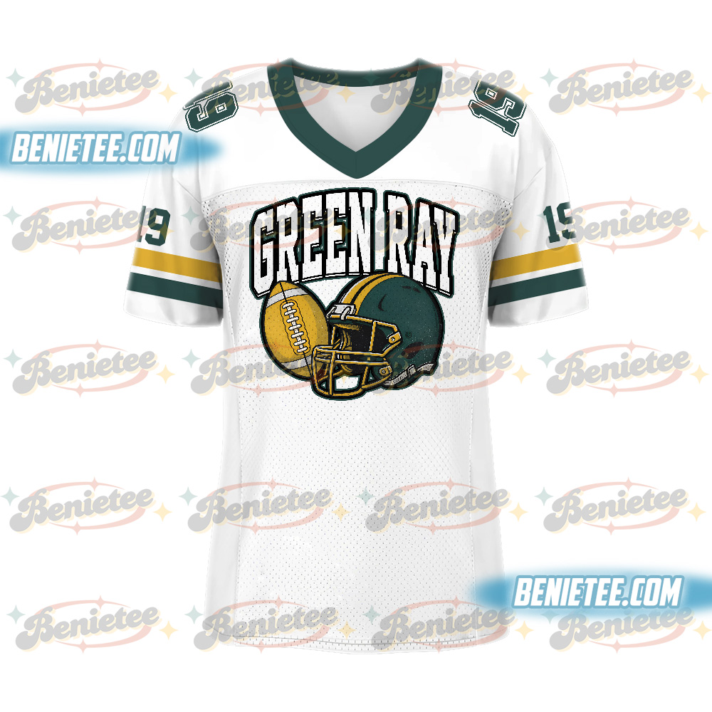 Green Bay Football Jersey, Retro Green Bay Game Day Football Jersey - Image 3