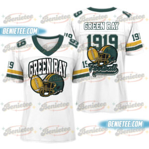 Green Bay Football Jersey, Retro Green Bay Game Day Football Jersey