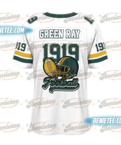 Alternative view of Green Bay Football Jersey, Retro Green Bay Game Day Football Jersey