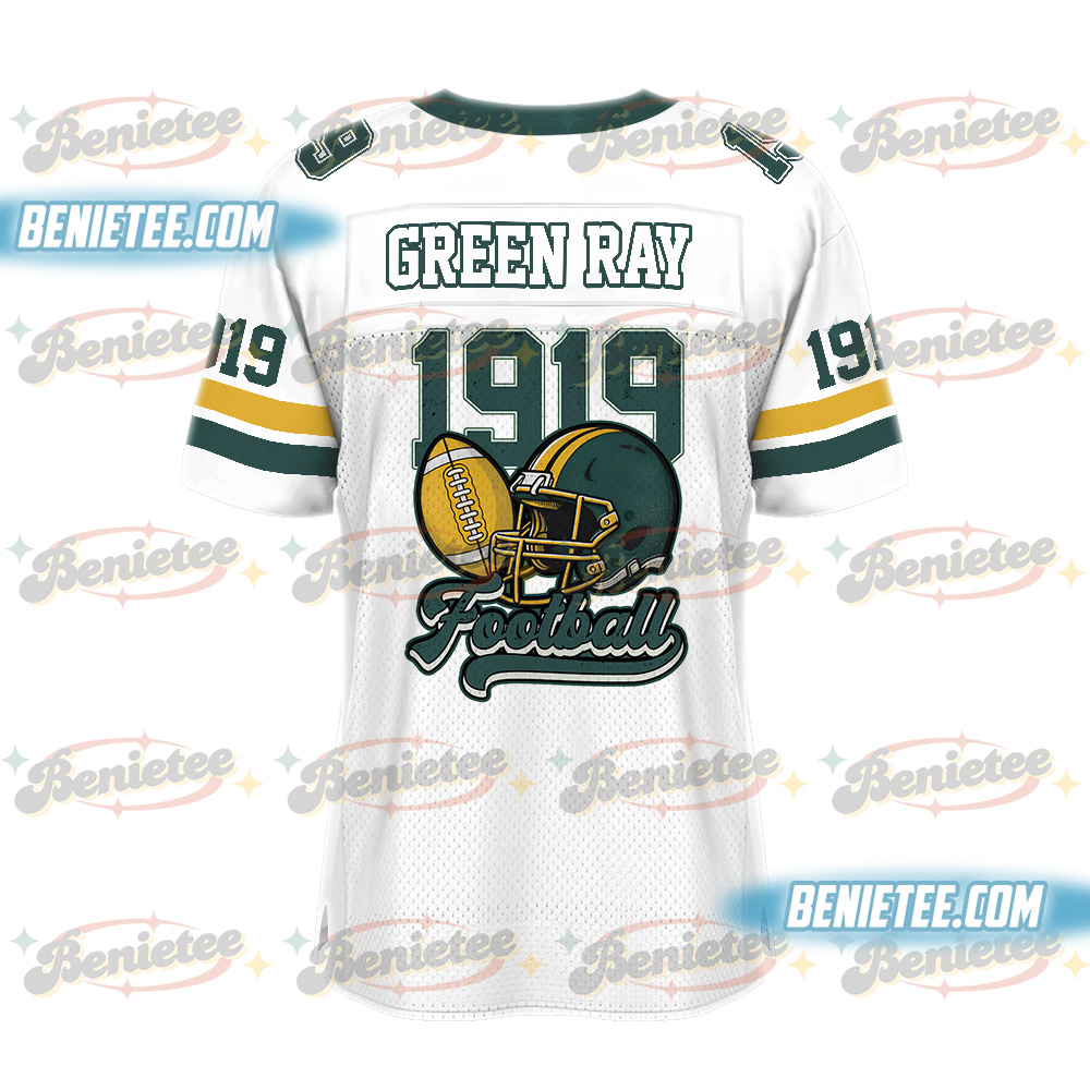 Green Bay Football Jersey, Retro Green Bay Game Day Football Jersey - Image 2
