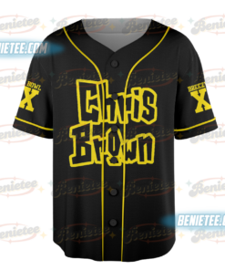 Alternative view of Chris Brown Tour Baseball Jersey, Breezy Bowl XX Music Tour 2025 Baseball Jersey