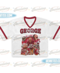 George Kittle Croptop Mesh Football, Texas Croptop Mesh Football
