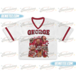 George Kittle Croptop Mesh Football, Texas Croptop Mesh Football