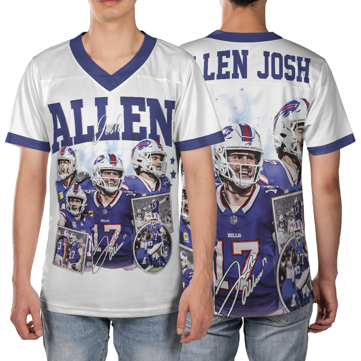 Josh Allen Football Jersey, Buffalo Football Jersey - Image 4